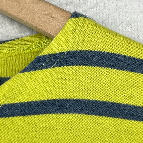 SAINT JAMES Top Womens 4 Striped 3/4 Sleeve Jersey Cotton Yellow Green FRANCE - Picture 7 of 16